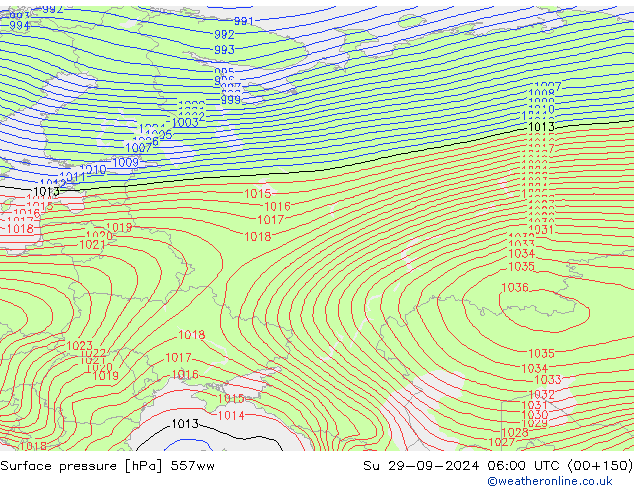 Bodendruck 557ww So 29.09.2024 06 UTC