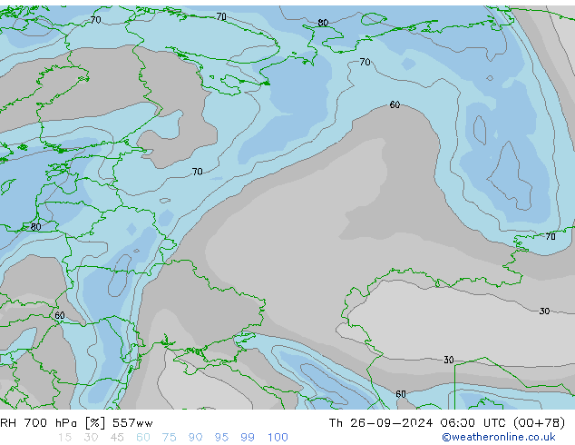 RV 700 hPa 557ww do 26.09.2024 06 UTC