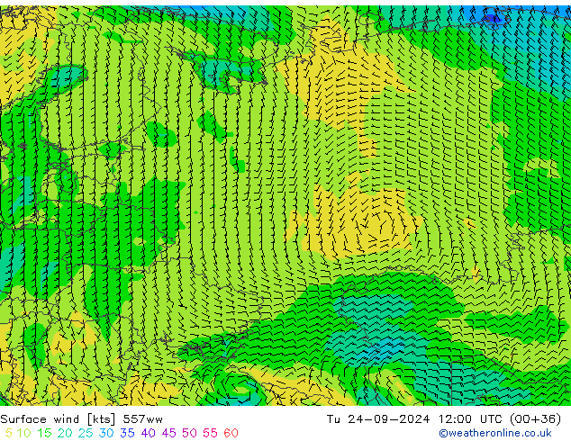 Wind 10 m 557ww di 24.09.2024 12 UTC