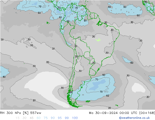 RH 300 hPa 557ww  30.09.2024 00 UTC