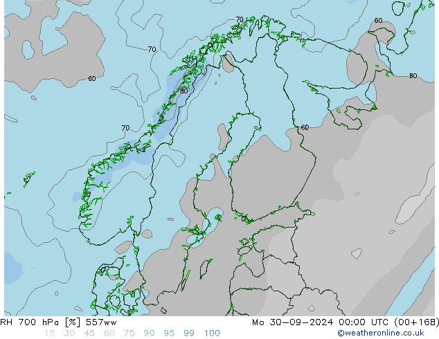 RH 700 hPa 557ww  30.09.2024 00 UTC