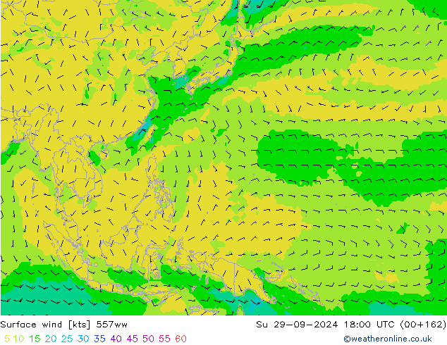 wiatr 10 m 557ww nie. 29.09.2024 18 UTC