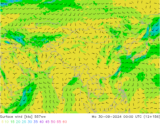 Wind 10 m 557ww ma 30.09.2024 00 UTC