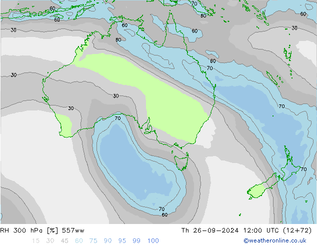 RH 300 гПа 557ww чт 26.09.2024 12 UTC