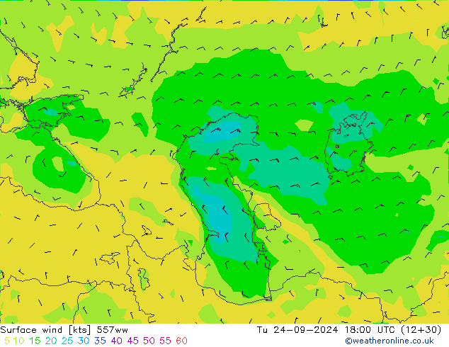 Viento 10 m 557ww mar 24.09.2024 18 UTC