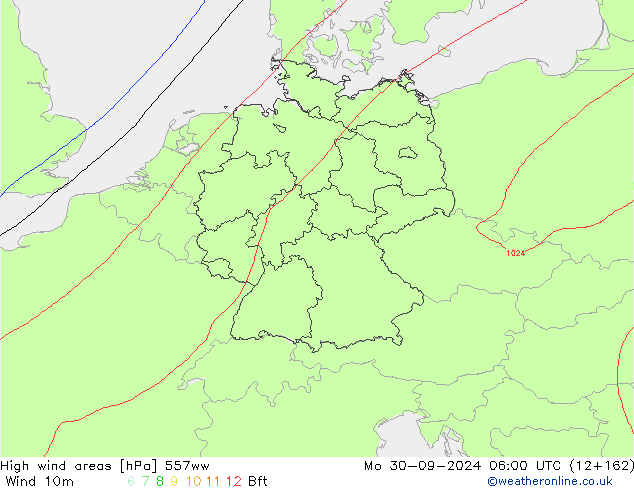 Izotacha 557ww pon. 30.09.2024 06 UTC