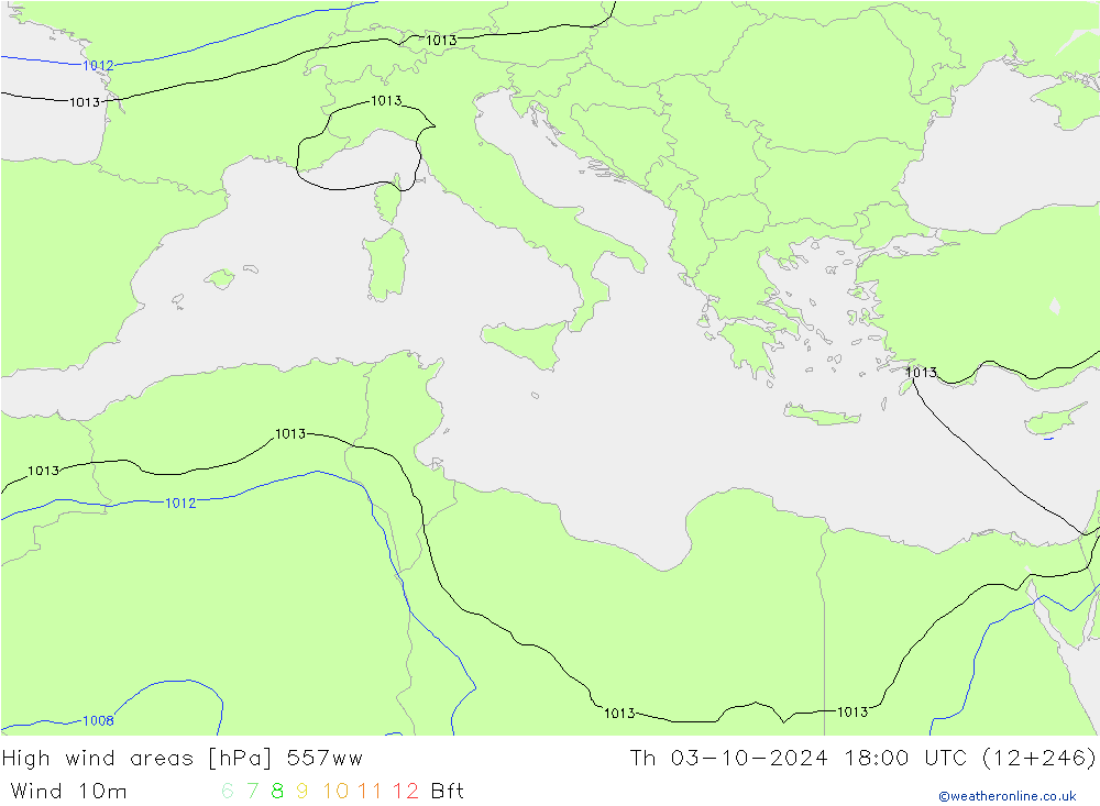 High wind areas 557ww jue 03.10.2024 18 UTC