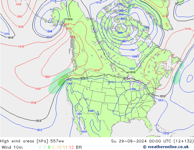 High wind areas 557ww Вс 29.09.2024 00 UTC