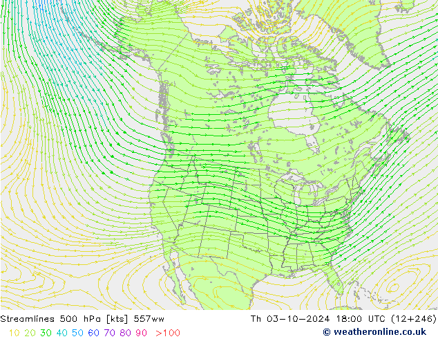 Stromlinien 500 hPa 557ww Do 03.10.2024 18 UTC