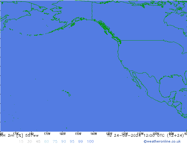 Humidité rel. 2m 557ww mar 24.09.2024 12 UTC