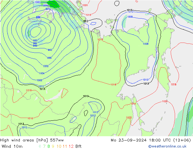 High wind areas 557ww Mo 23.09.2024 18 UTC