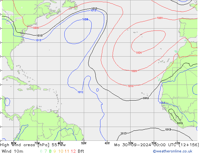 High wind areas 557ww Po 30.09.2024 00 UTC