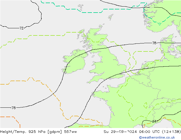 Height/Temp. 925 hPa 557ww  29.09.2024 06 UTC