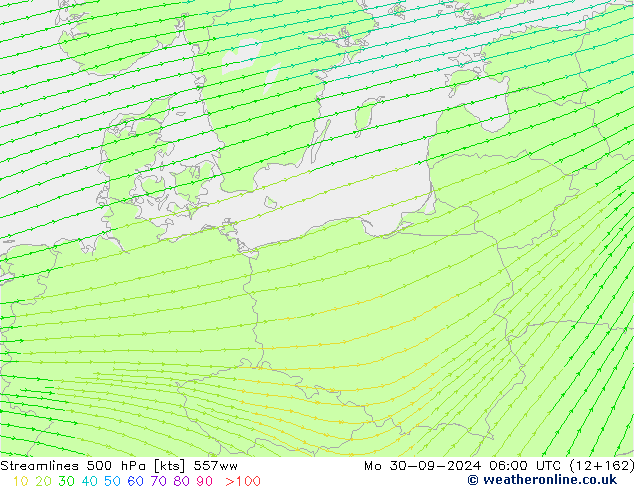 ветер 500 гПа 557ww пн 30.09.2024 06 UTC