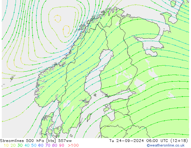  500 hPa 557ww  24.09.2024 06 UTC