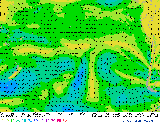 Vent 10 m 557ww sam 28.09.2024 00 UTC