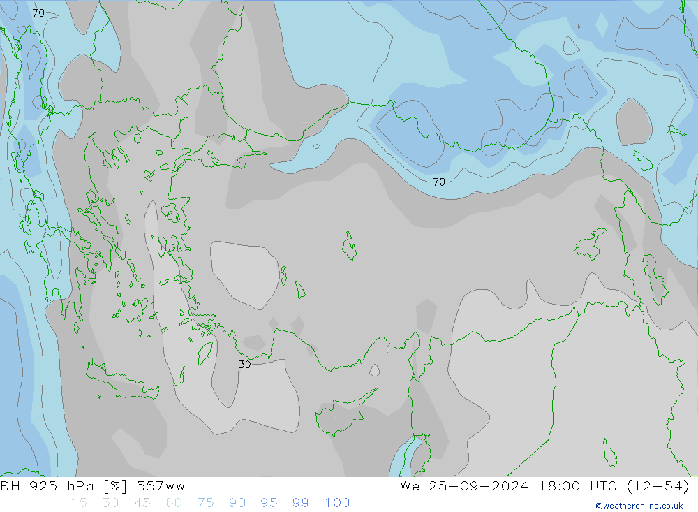 RV 925 hPa 557ww wo 25.09.2024 18 UTC