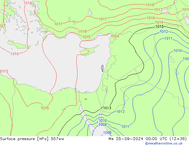 pressão do solo 557ww Qua 25.09.2024 00 UTC