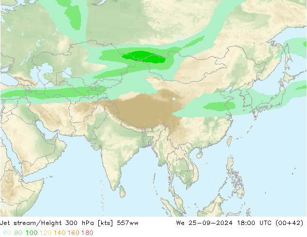 Jet stream 557ww Qua 25.09.2024 18 UTC