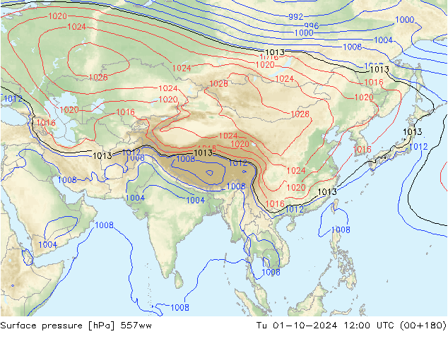 pressão do solo 557ww Ter 01.10.2024 12 UTC