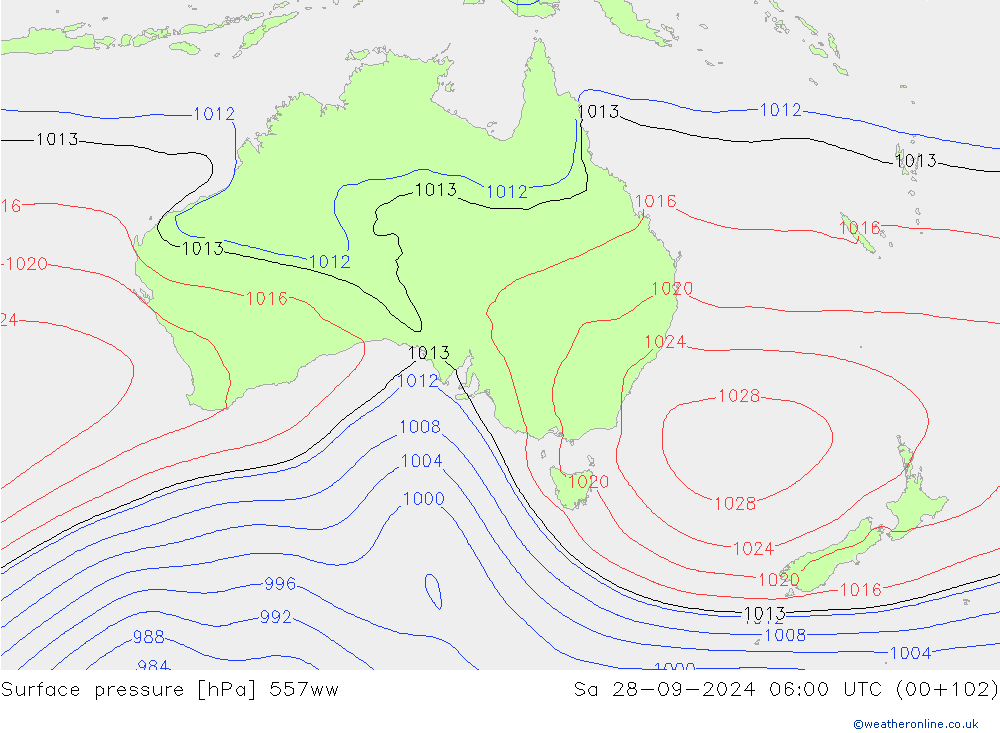 Yer basıncı 557ww Cts 28.09.2024 06 UTC