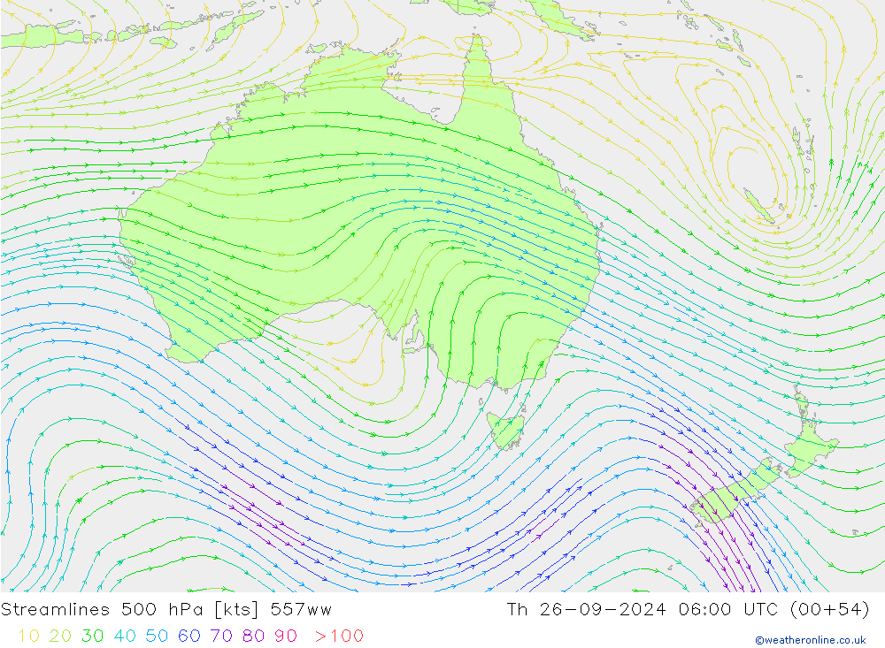 Stroomlijn 500 hPa 557ww do 26.09.2024 06 UTC