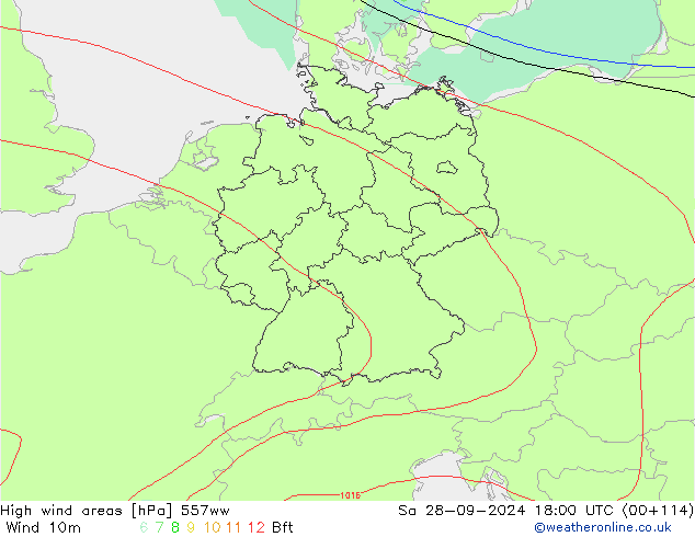 High wind areas 557ww Sa 28.09.2024 18 UTC