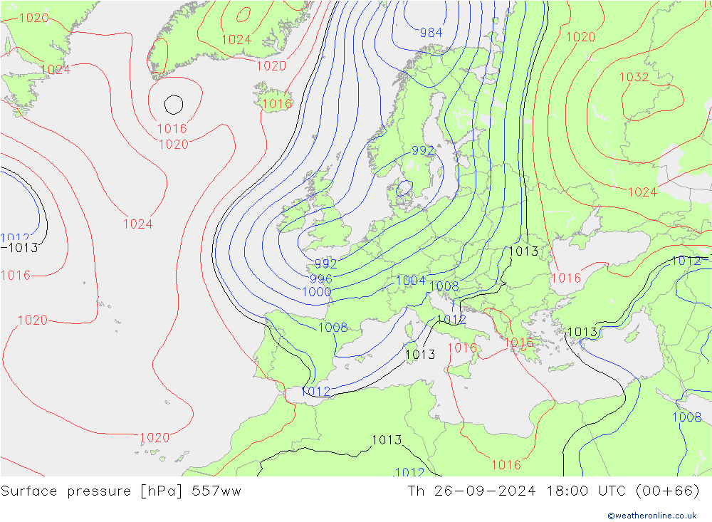 Presión superficial 557ww jue 26.09.2024 18 UTC