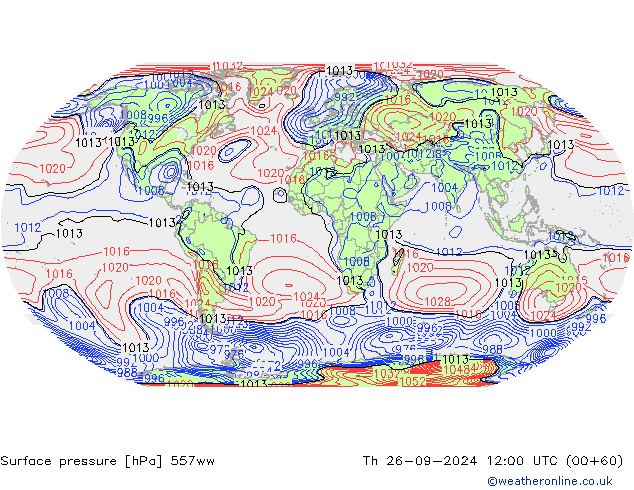 Atmosférický tlak 557ww Čt 26.09.2024 12 UTC