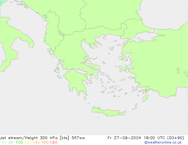 Jet stream/Height 300 hPa 557ww Fr 27.09.2024 18 UTC