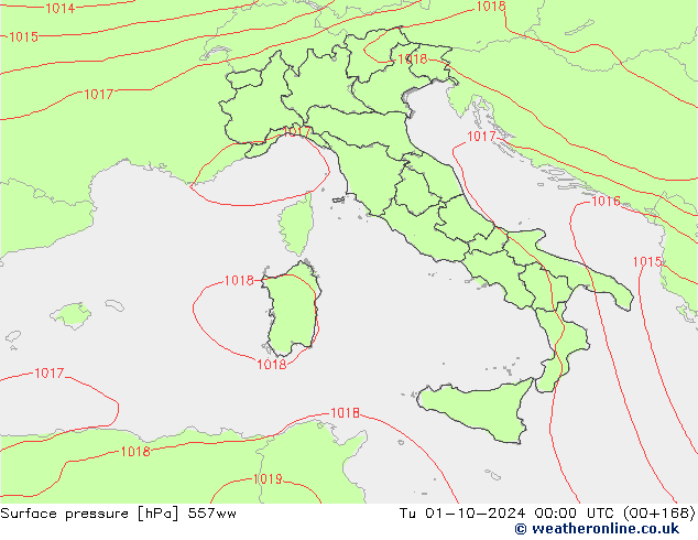 pression de l'air 557ww mar 01.10.2024 00 UTC