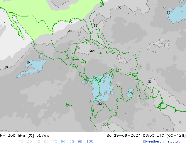 RH 300 hPa 557ww Dom 29.09.2024 06 UTC