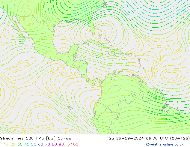 Stroomlijn 500 hPa 557ww zo 29.09.2024 06 UTC