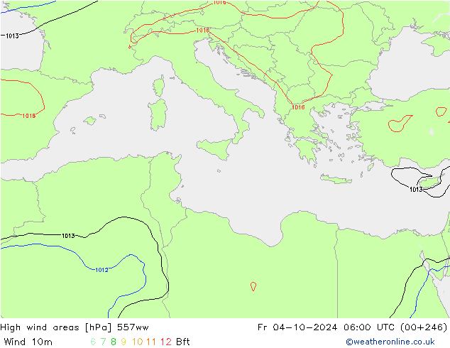 High wind areas 557ww ven 04.10.2024 06 UTC