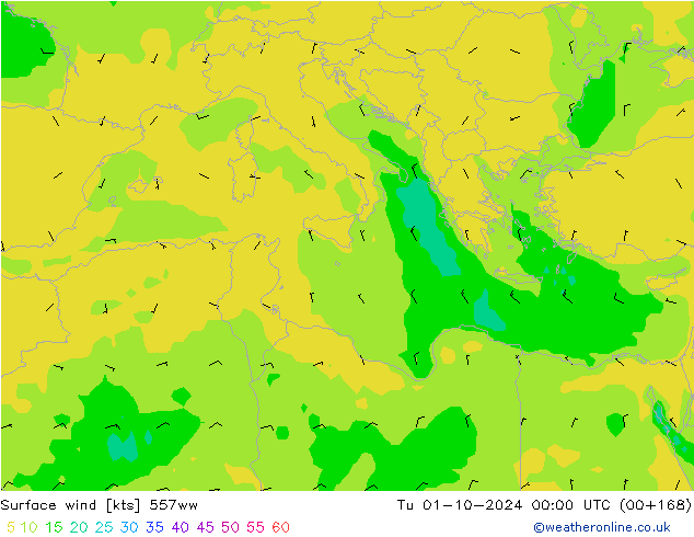 Vento 10 m 557ww Ter 01.10.2024 00 UTC