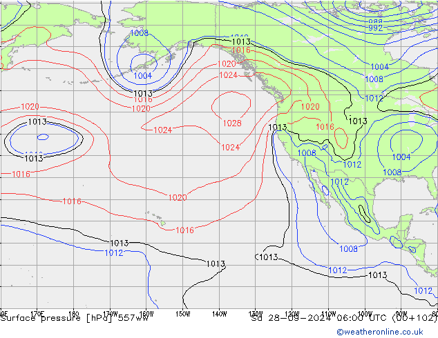 Surface pressure 557ww Sa 28.09.2024 06 UTC