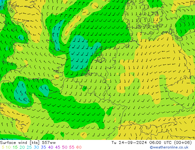 Bodenwind 557ww Di 24.09.2024 06 UTC