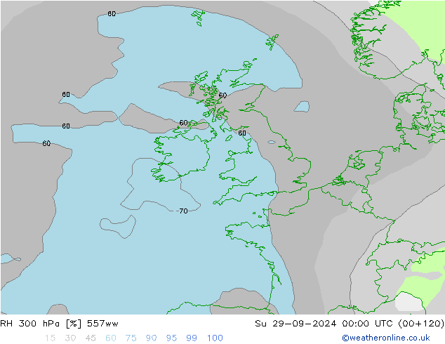 RH 300 hPa 557ww  29.09.2024 00 UTC