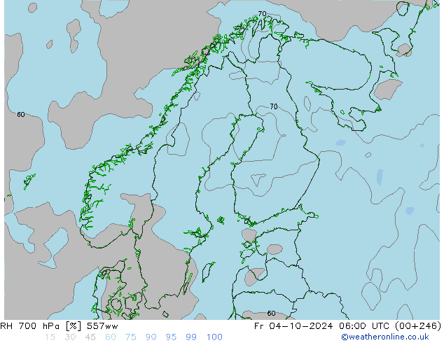 RH 700 гПа 557ww пт 04.10.2024 06 UTC