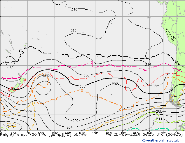 Height/Temp. 700 гПа 557ww ср 25.09.2024 06 UTC