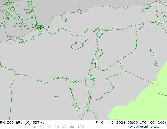 RH 300 hPa 557ww Sex 04.10.2024 06 UTC