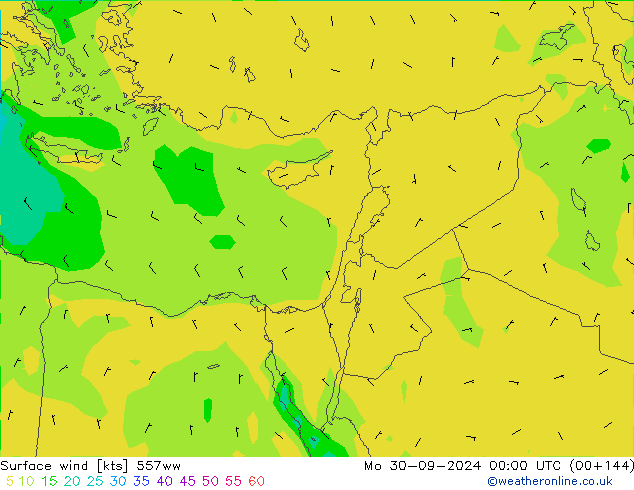 wiatr 10 m 557ww pon. 30.09.2024 00 UTC