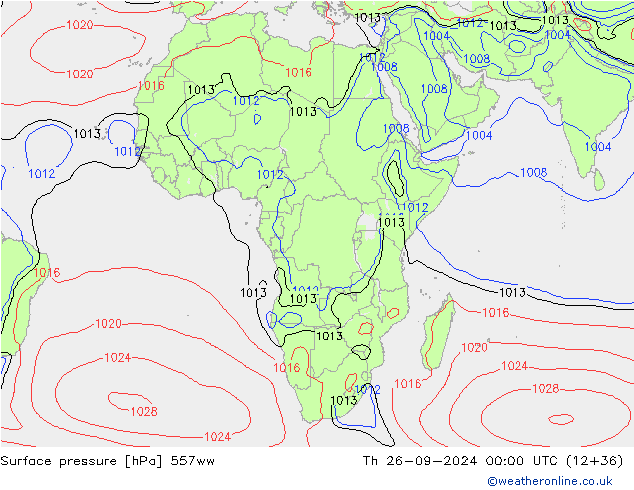 Presión superficial 557ww jue 26.09.2024 00 UTC