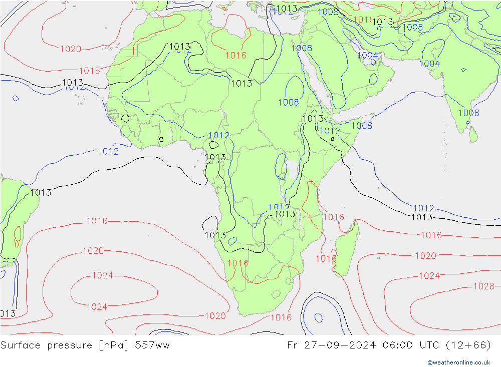 Presión superficial 557ww vie 27.09.2024 06 UTC