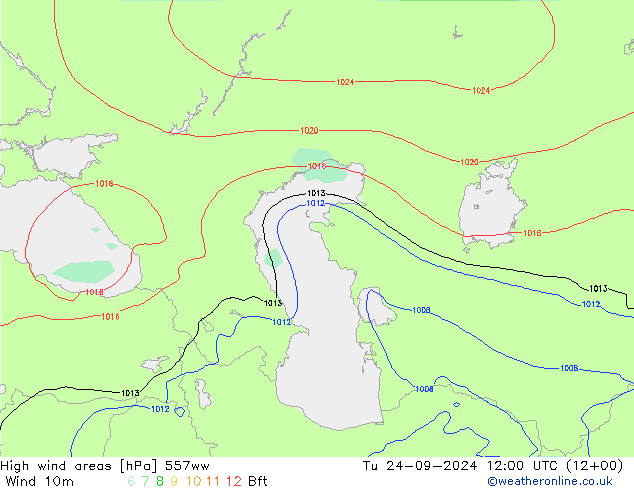 High wind areas 557ww Tu 24.09.2024 12 UTC