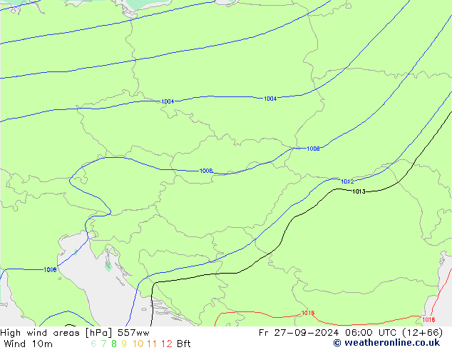 High wind areas 557ww Fr 27.09.2024 06 UTC