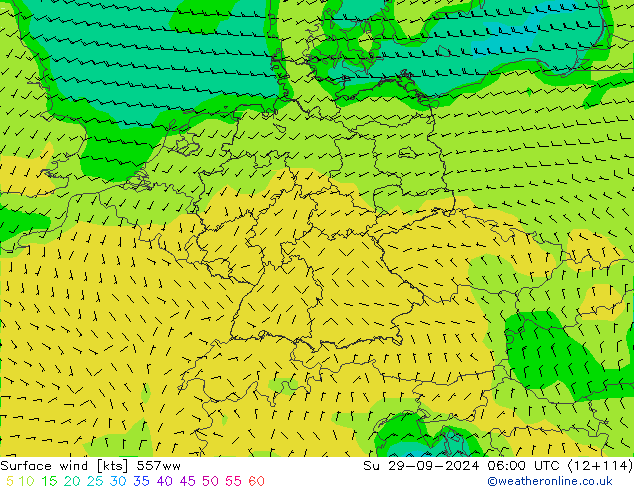 wiatr 10 m 557ww nie. 29.09.2024 06 UTC