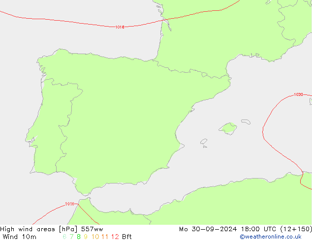 High wind areas 557ww Mo 30.09.2024 18 UTC