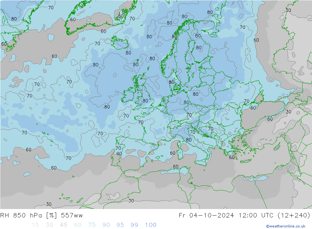 RH 850 hPa 557ww pt. 04.10.2024 12 UTC