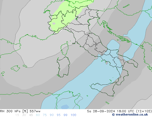 300 hPa Nispi Nem 557ww Cts 28.09.2024 18 UTC